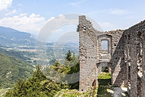 Ruin Castel Belfort in Italy