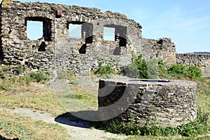Ruin of castle Oberburg. Germany