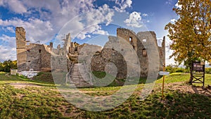 Ruin of castle Oponice