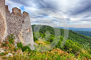 Ruin of castle Tematis, Slovakia nature landscape