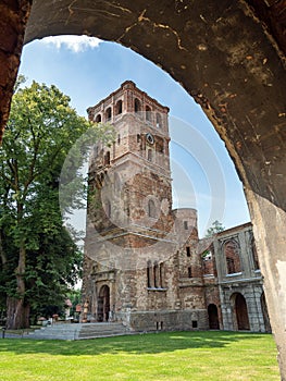 Ruin of castle Tworkow, Poland photo