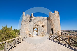 Ruin of the door in castle of Penaranda de Duero
