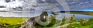 Ruin Of Duntulm Castle At The Scenic Coast Of The Isle Of Skye In Scotland