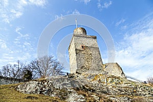 Ruin of the Falkenstein Castle in Koenigstein