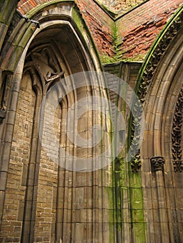 Ruin of gothic cathedral