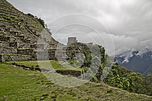 Ruin on the Inca Trail to Machu Picchu. A awesome hiking trail w