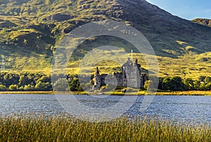Ruin of Kilchurn Castle in Scotland