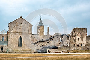 Ruin of the medieval Episcopal Castle. Haapsalu, Estonia