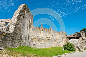 Ruin of the medieval Episcopal Castle. Haapsalu, Estonia