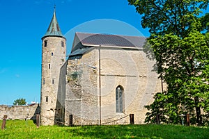 Ruin of medieval Episcopal Castle. Haapsalu, Estonia