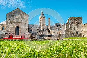 Ruin of medieval Episcopal Castle. Haapsalu, Estonia