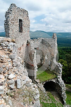 Ruin of nice castle Hrusov