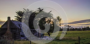 The Ruin of an Old Australian Farm House