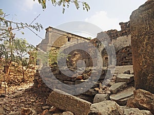 ruin of roha fort, gujrat, india