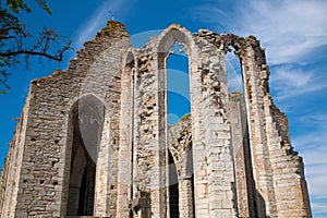 Ruin of Saint Nicolas church, Visby on island Gotland, Sweden