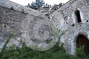 Ruin of the schwarzenburg castle in austria