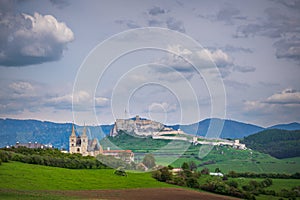 Ruin of Spissky Castle is one of the largest castles in central Europe