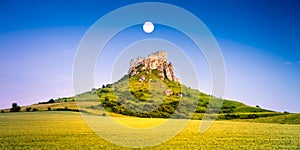 Aerial view of Spissky Castle in Slovakia