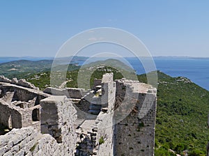 Ruin of St Michael castle on Ugljan