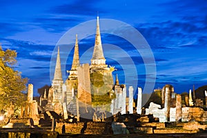 Ruin temple in Ayutthaya