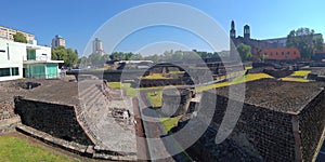 Ruin of Tlatelolco in the centre of Mexico city