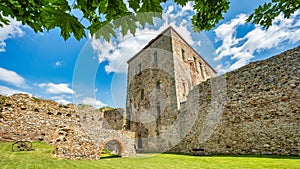 Ruin of Tocnik Castle. Old stronghold in Czech Republic