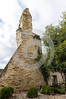 Ruin of a tower of castle Muenstereifel
