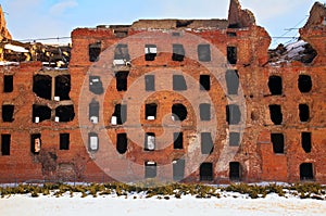 Ruin after war in Volgograd photo