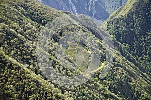 A ruin in the way to reach Machu Picchu Lost City