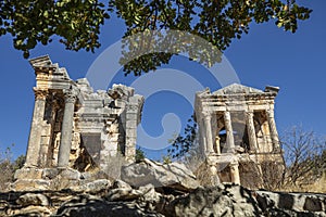 The ruine Roman tombs of Imbriogion, Dermicili, Southern Turkey