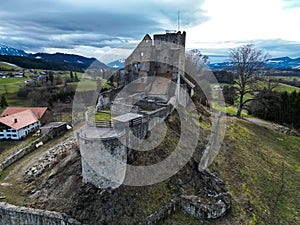 Ruine-Sulzberg near Kempten, Allgaeu, Bayern, Germany