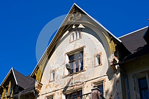 Ruined and abandoned mansion