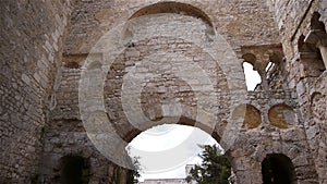 Ruined abbey of Jumieges, Normandy France, TILT