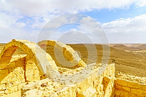 Ruined Ancient Nabataean city of Avdat