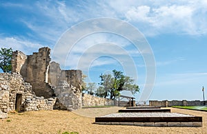 Ruined architecture in Chateau des Baux-de-provence