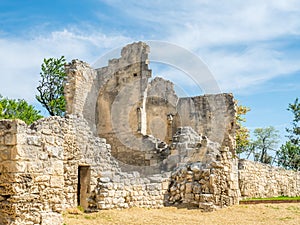 Ruined architecture in Chateau des Baux-de-provence