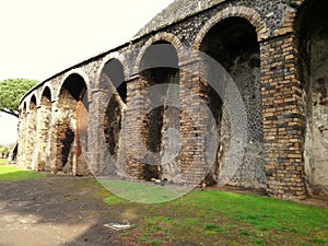 Ruined building in Pompeii