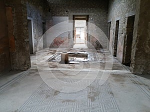 Ruined building in Pompeii