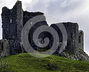 Ruined Carreg Cennen Castle - Llandeilo, Carmarthenshire, Wales, UK photo