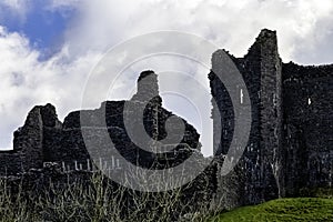 Ruined Carreg Cennen Castle - Llandeilo, Carmarthenshire, Wales, UK photo