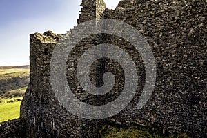 Ruined Carreg Cennen Castle - Llandeilo, Carmarthenshire, Wales, UK photo