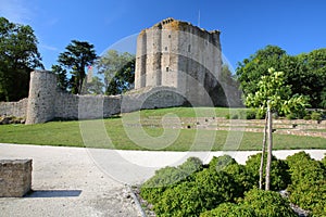 The ruined Castle of Pouzauges, Vendee, France