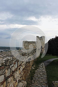 ruined castle walls