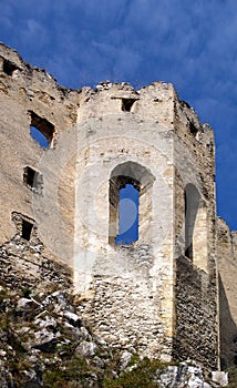 Ruined chapel of Beckov castle