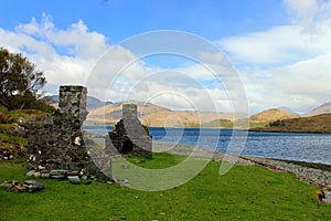 Ruined cottage on Isle of Mull