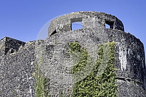 Ruined Dinefwr Castle overlooking the River Tywi - Llandeilo, Carmarthenshire, Wales, UK photo