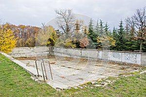 Ruined and Drained swimming pool 2