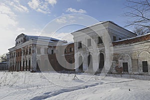 Ruined estate Chernyshevs in Yaropolets near Volokolamsk, Moscow region