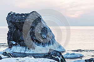 Ruined forts in winter photo