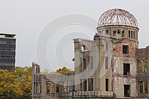 ruined genbaku dome in hiroshima (japan)